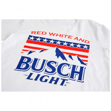Busch Light Red White and Busch Light Mountains White T-Shirt
